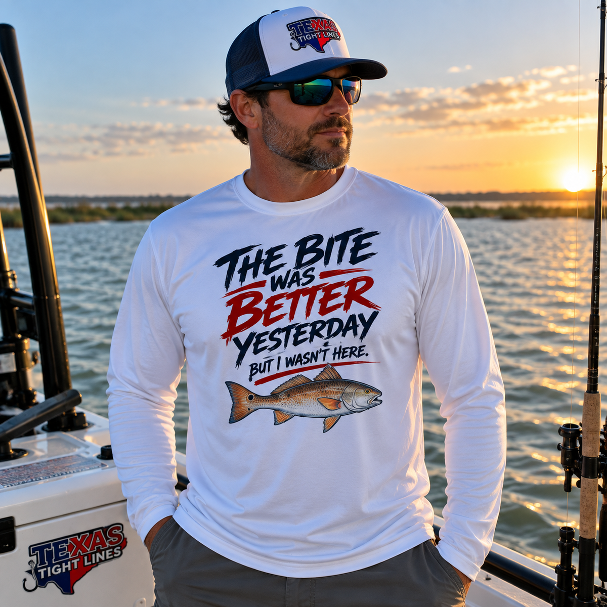 The Bite Was Better Yesterday Fishing Shirt | Long Sleeve