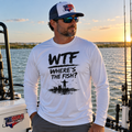 WTF Where's The Fish fishing design Long Sleeve | humorous angler tee